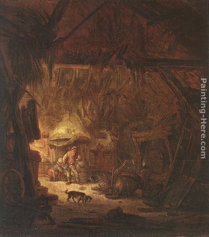 Interior of a Peasant House painting - Isack van Ostade Interior of a Peasant House art painting